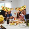 Kreativer Halloween Pommes-Hut Stoff Personalisierter Taco-Haarreif Lustiger Gelber Kreativer Pizza-Hut Cosplay