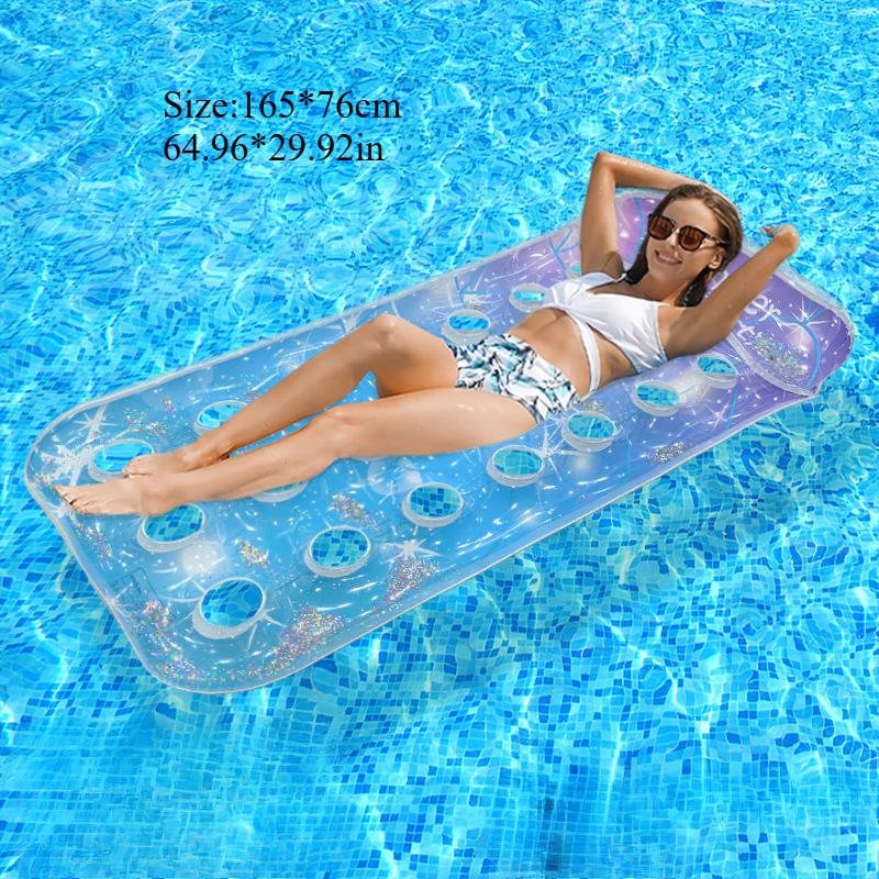 Versatile Inflatable Pool Foldable Water Hammock Lounger for Adults, Ideal for Swimming Pool, Beach, Water Activities