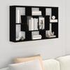 VidaXL Wall Shelf Black 85x16x52.5 Cm Engineered Wood 801419