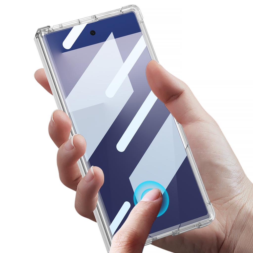 Suitable for Samsung Z Fold7 Airbag Mobile Phone Case Folding Shell Film Integrated Transparent Solid Color Magnetic Folding Protective Cover