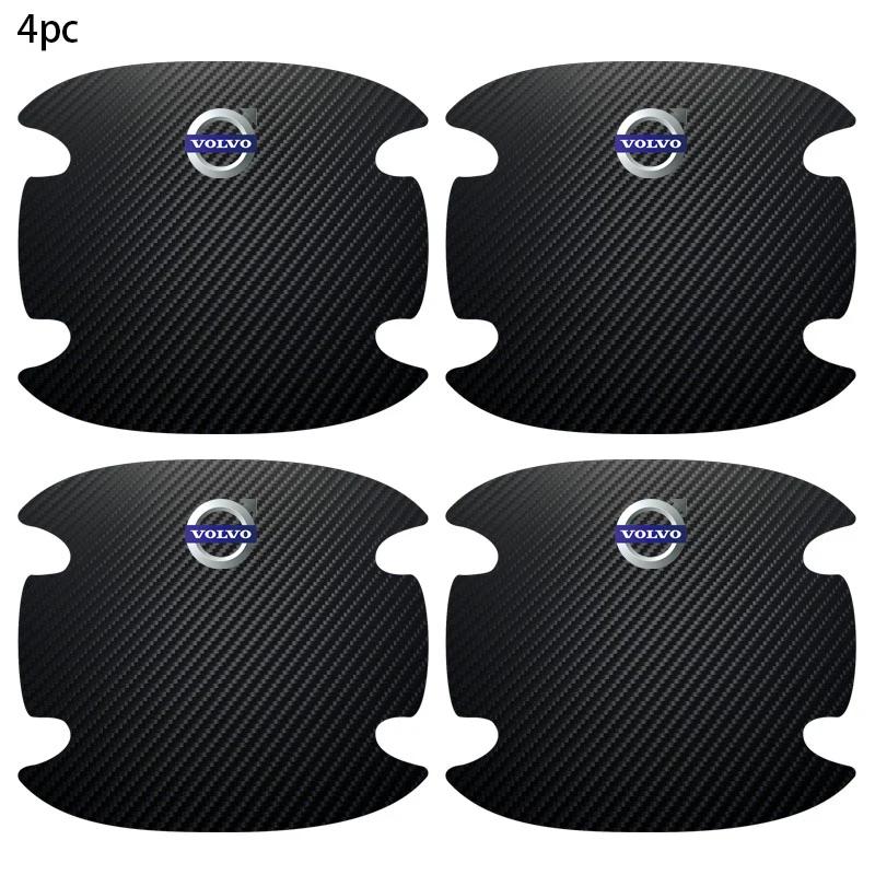 4 Pezzi Adesivi Protettivi Maniglia Ciotola Portiera Auto in Fibra di Carbonio per Volvo V60 XC60 XC90 S60 XC40 V40 S80 T6 V90 EX90 S90 V70 Accessori