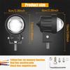 2x LED Motorcycle Fog Lights 60W Headlight Spotlights Work Lights Lamp Universal