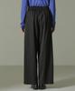 Nano Universe Wide F Women's Two-Tuck Pants, 010, Black, 673-5127302