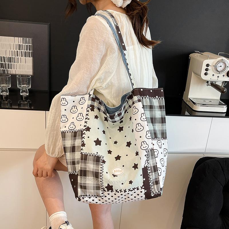 2025 Summer New Foreign Style Texture Simple Large Capacity Bag Fashion Trend Casual Women Shoulder Tote Bag