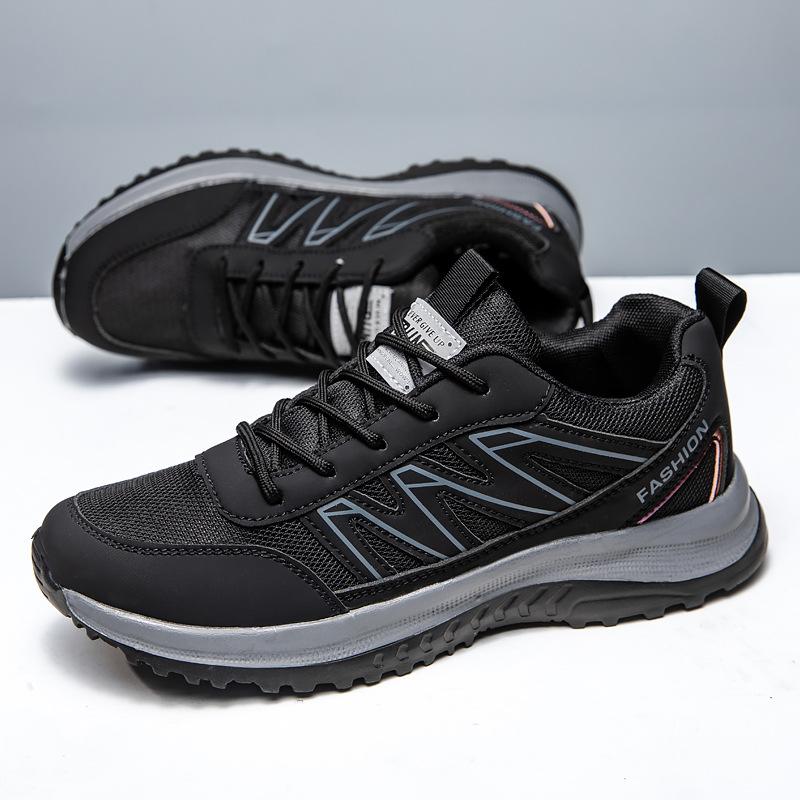 

Men s shoes walking shoes fashion versatile casual shoes sports running non-slip lightweight student shoes 36 чёрный