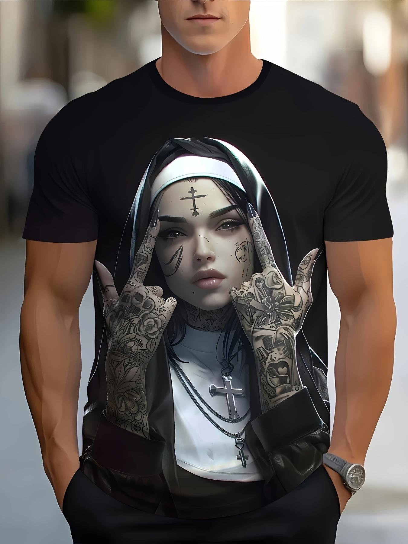 26 Men S Trendy Quirky Round-Neck Digital Print T-Shirt Unisex T-Shirt L