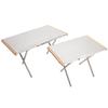 ZISIZ Small Steel Outdoor Folding Picnic Table