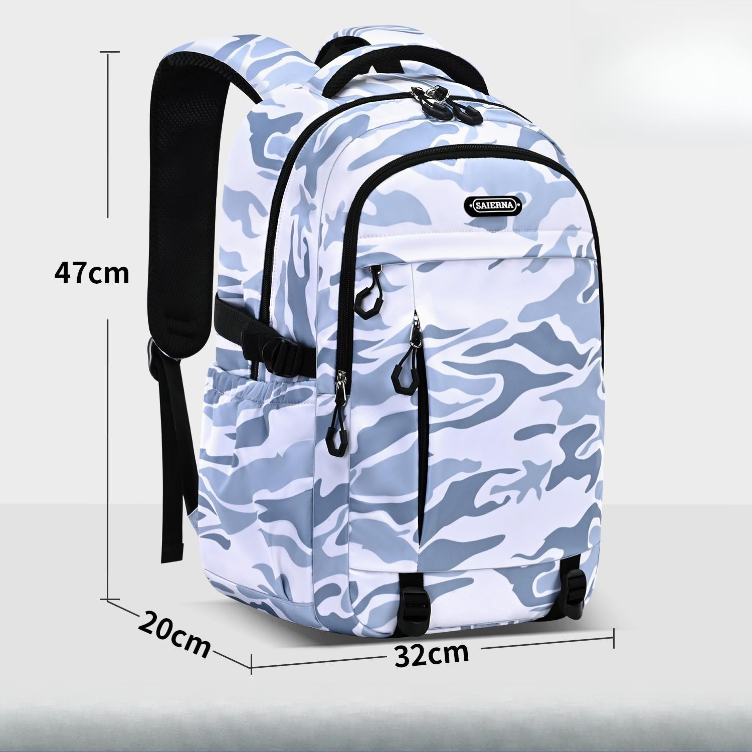 

Camouflage Schoolbag, Large-capacity High School Student Backpack for Reducing Burden and Protecting The Spine, Graffiti Backpack