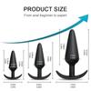 S/M/L Sexy Toys Anal Plug Butt Vibrator Women/Men Soft Silicone Erotic Anal Plug Training Adults Sex Toys for Couple Women Gay