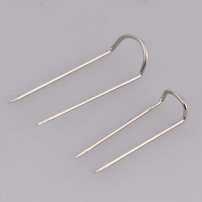 50 bucăți ace metalice ace de argint în U pentru afișaj de bijuterii, ace de croitorie, aplicații de pilota