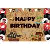 Pirate Treasure World Map Backdrop – Sailing Theme For Boy'S Kids Birthday Party, Photography Studio Decor Banner-Tapestry