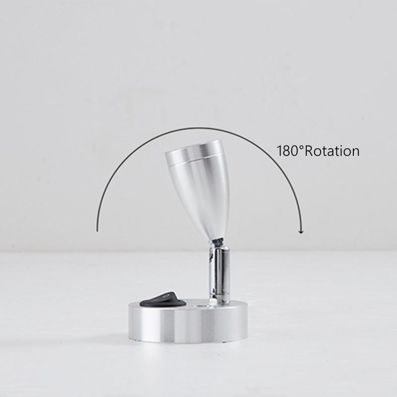 Lumină LED Spot de Lectură DC12V RV Barcă Rulotă Camping Remorcă Noptieră 3W Aluminiu Spot Reglabil Iluminat Interior Cu Comutator