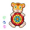 Cartoon Dart Board Games for Kids Board Games Kit with 3 Sticky Balls And Hook