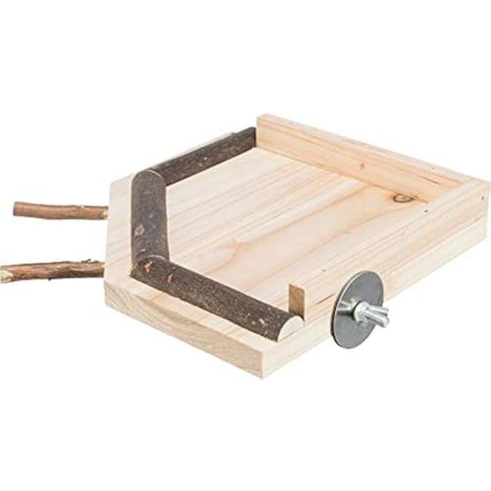 Plateforme avec perchoirs - TRIXIE - 51698 - Bois - 19 × 19 cm - Montage facile