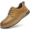 Men's Autumn And Winter New Lace-Up Casual Shoe Thick-Soled Anti-Slip Business Formal Shoe Comfortable Thick-Soled Walking Shoes