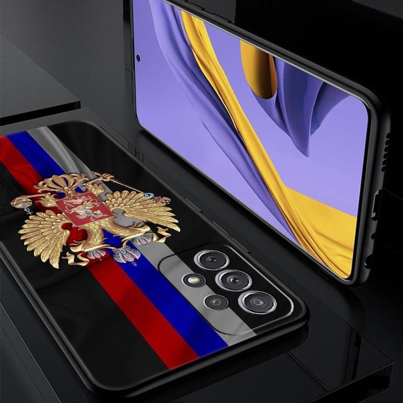 Russia Russian Flags Emblem Phone Case for Samsung Galaxy A13 A51 A71 A21S A12 A11 A31 A41 A23 A53 A73 A52 A32 5G A03S A01 Cover