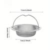 Stainless Steel Sink Filter with Handle - Rust Proof and Anti Clogging Mesh Filter, Suitable for Kitchen and Bathroom Sinks