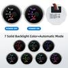 52mm Boat Balance Gauge 0-190ohm Boat Trim Meter Trim Tilt Indicator Digital Pointer Gauge 7-color Backlight For Yacht Marine