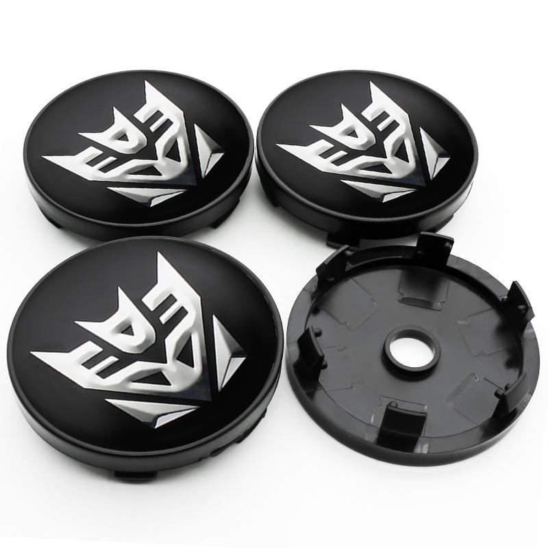 4pcs/set 56+60mm Autobot Emblem Car Wheel Center Cap Hub Covers Badge For HONDA TOYOTA BMW KIA Chevrolet FORD LEXUS