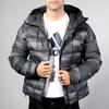 adidas Down Jackets Men's Black Hooded Moderate Quilted Down Jacket FI2724