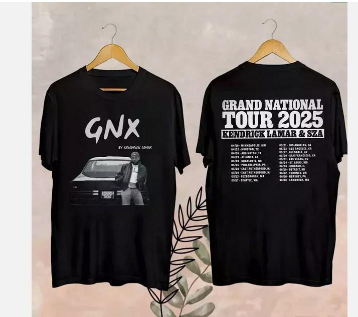 Kendrick Lamar Tour 2025 Fan Shirt, Kendrick Lamar GNX Shirt Unisex T-Shirt XXXXL