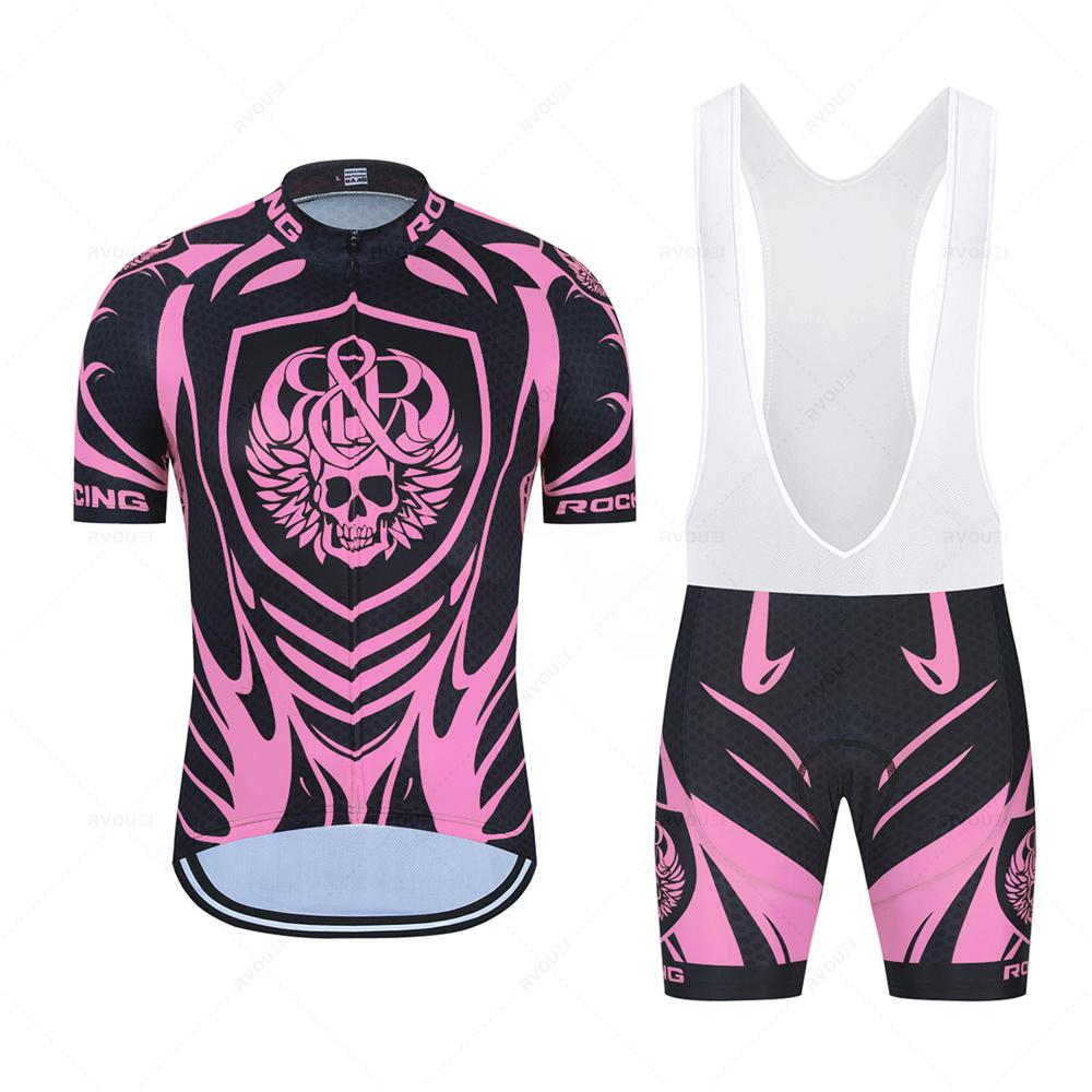 2026 Radtrikot 19D Set MTB Fahrradbekleidung Schnelltrocknend Fahrradkleidung Ropa Ciclismo Herren Kurz Trikot Trägerhose Anzug