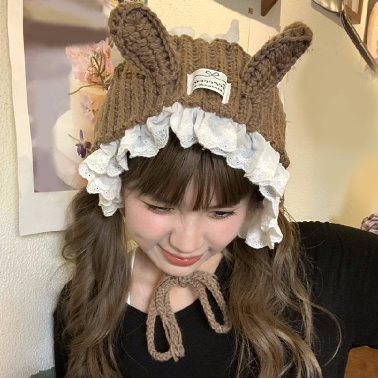 Comfortable Bunnies Ears Earmuf Christmas Ear Warmer for Women Girls Hair Accessories