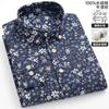 100% Cotton Oxford Men's Shirts Long Sleeves Plaid Soft Regular Fit Formal Dress Shirt Pocket Social Blouse Male Clothes S-7XL