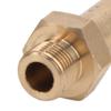 Gas Tank Adapter Aluminum Alloy 10mm Valve Fitting Parts with Two Rubber Rings for Outdoor Camping Barbecue