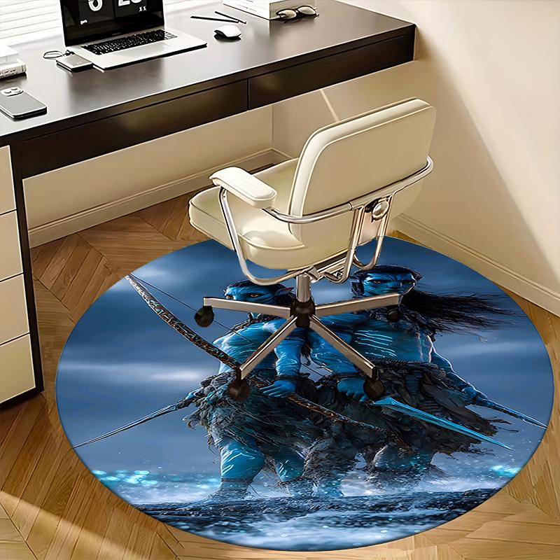 Avatar Inspired Chair Mat - Round Carpet for Home Decor, Office Use, Living Room, Bedroom, Gift Idea0195b