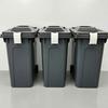 Prevent Animal Access Trash Lock Can Lid Cover Clip, Bin Retainer Windproof Garbage Clip Snap-on Pipe Decor Cover, Weatherproof Outdoor Fastener