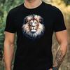 T-Shirt Herren Löwenkopf Motiv Baumwolle Größe XS bis 5XL