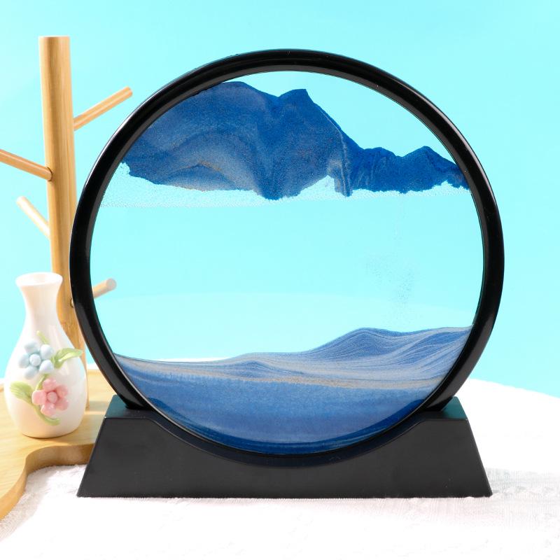 Quicksand Hourglass Ornament: Elegant Living Room, TV Cabinet, or Office Décor – Light Luxury Gift.