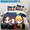 Winter Fantasy Slayer Group 3PCS Bedding set,Ideal for1pc Duvet Cover And 2pcs Pillowcases Perfect for Christmas gift,Ideal for Bedroom, Dormitory
