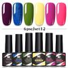 6-Color Nail Polish Glue Set, Popular Color Nail Glue, Phototherapy Nail Polish Glue Can Be Matched Arbitrarily.