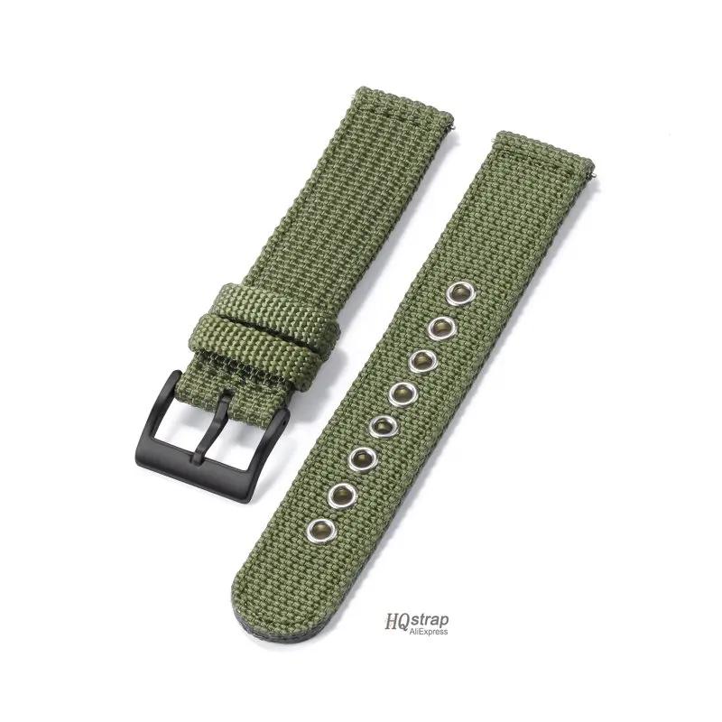 Colorful Nylon Watch Strap Stainless Steel Buckle Universal Replace Bracelet Quick Release Band for Men Women 18mm 20mm 22mm