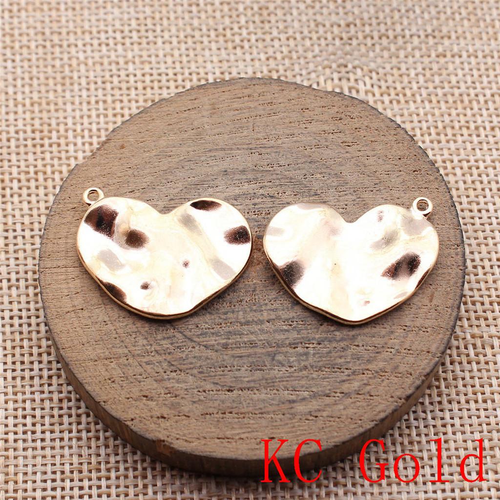 Big Heart Shaped Charms Pendant For Bracelet Necklace Jewelry Making Craft Findings