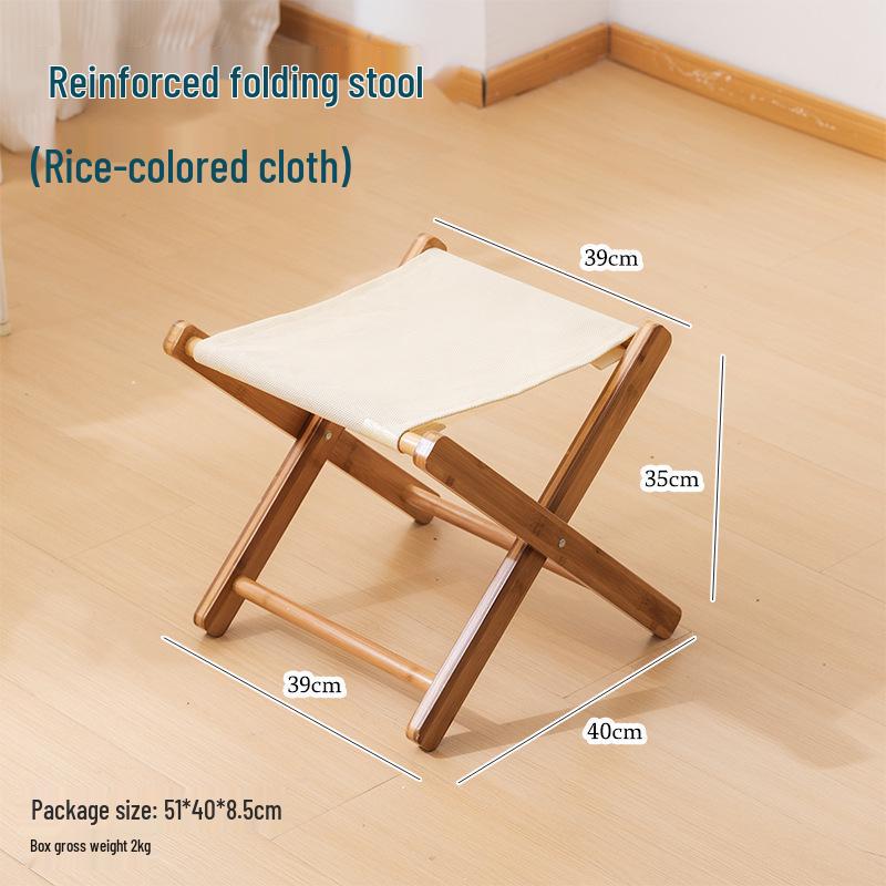 Premium Widened Bamboo Folding Lounge Chair for Home & Outdoor Use - Reinforced & Cool for Summer Relaxation