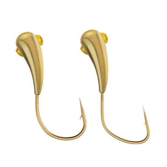 10 ks poutnických háčků s měděnou hlavou 45stupňový úhlový design vlčích zubů Velká tvrdost Vysokotlaké zploštělé rybářské háčky