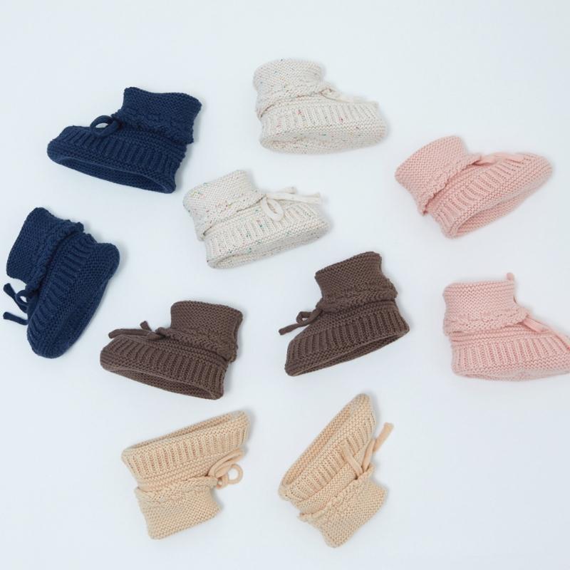 Handicraft Knitted Thermal Baby Shoes Soft First Walking Shoes for Baby Infant Prewalker Shoes Footwear Breathable