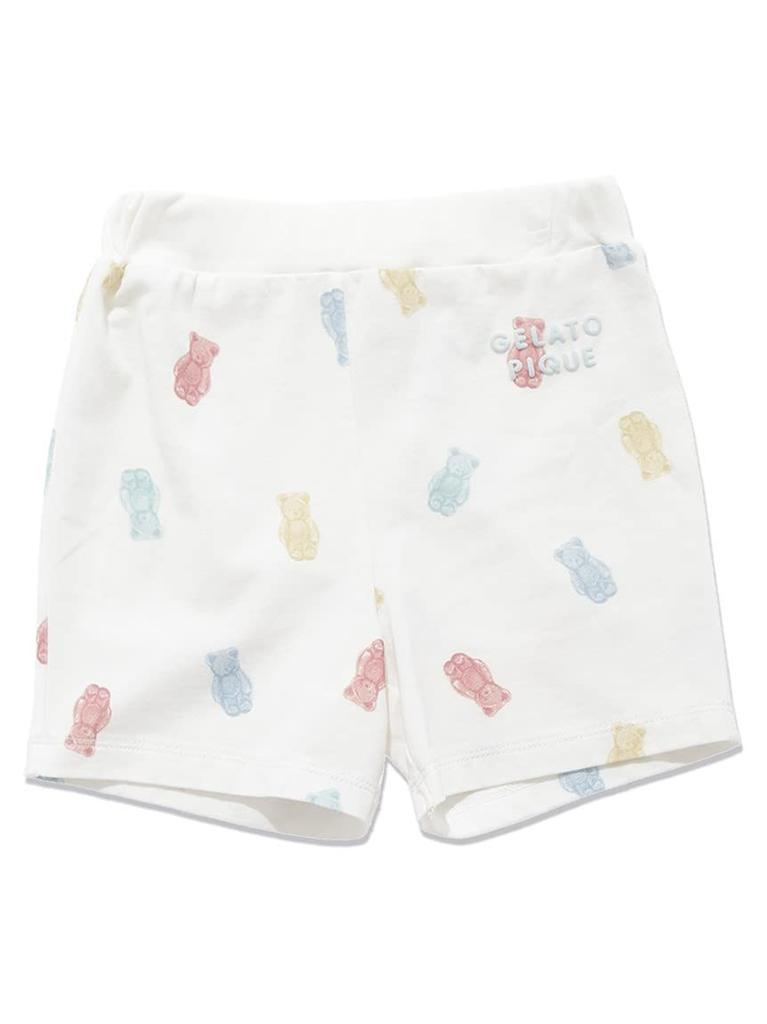 Gelato Pique Baby Chewy Bear Print Shorts PBCP232435 OWHT