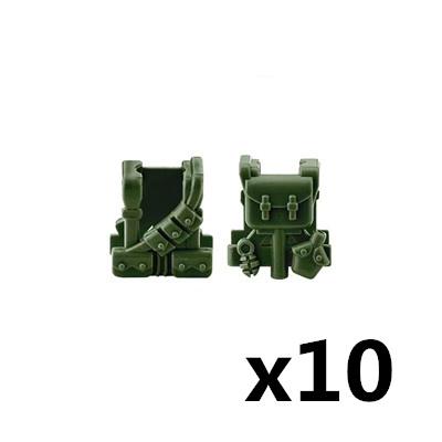 MOC US Soldiers Figure Vest Building Blocks Military Tactical Armor Army Bricks Weapons Accessories Toy Children J023