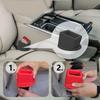 1/2pcs Car Belt Buckle Holder Made Of Eco-Friendly Silicone & Children Can Safe Touch Seat Belt Slot Fastener