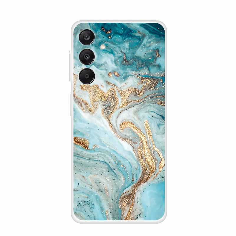 Marble Patterns Phone Case for Samsung A25 Soft Transparent TPU Clear Cover for Samsung Galaxy A 25 Protective Silicone Shell