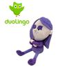 Adorable Plush Duolingo Owl With Purple Hair Perfect Study Buddy Gift