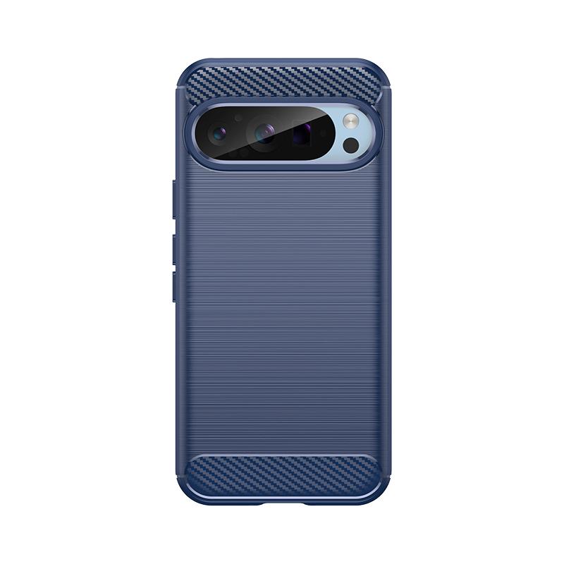 For Google Pixel 9 Pro XL Case Cover Google Pixel 9 Capas New Back Shockproof Soft TPU Carbon Fiber Fandas Pixel9 Pixel 9 Pro XL