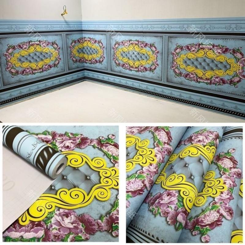 70cm-wide waterproof and moisture-resistant self-adhesive wallpaper, washable, for bedroom decoration