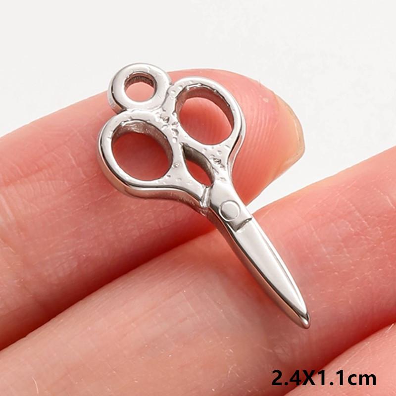 5pcs No Fade Tools Axe Wrench Sword Daily Supplies Charm Pendant For DIY Jewelry Making Accessories Keychain Earring Connectors