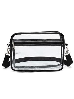 Transparent PVC Crossbody Travel Bag – Lightweight for Beach and Outings