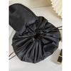 1pc Portable Black Drawstring Makeup Bag Cosmetic Pouch Travel Organizer Travel Makeup Cosmetic Vacation Organizer Large Capacity holds